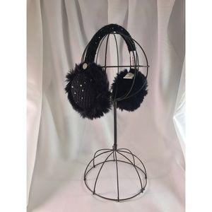 Calvin Klein Knit Sequin Earmuffs NEW